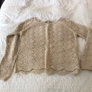 Ann Taylor loft sweater. Tan size medium